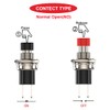 MKBKLLJY 18 Pcs 7mm Mini Round Push Button Switch 1A