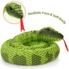 MorisMos Giant Snake Teddy Stuffed Animal, 200cm Green Mom Snake
