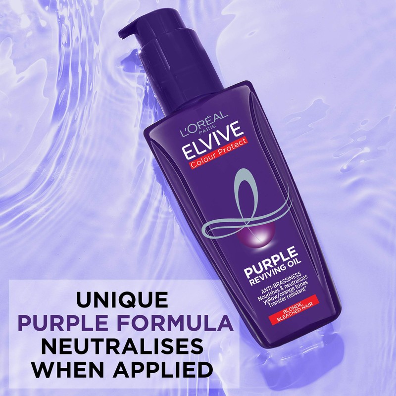 L'Oreal Paris Elvive Colour Protect Purple Anti-Brassiness Hair Oil For