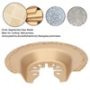 Semicircular Oscillating Saw Blade Single Cutting Tooth Plastic Packaging Diamond