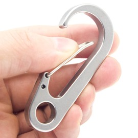 DOKeep 4-Pack Heavy Duty Large Carabiner Mini Carabiner Load Capacity 200kg Snap Hook SUS420J2 Stainless Steel Lightweight Durable Stylish Multi-functional Spring Hook 7cm (4)
