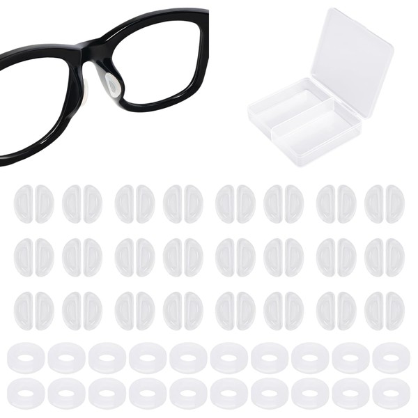 ZBHDEYG 24 Pairs Glasses Nose Pads, 10 Pairs of Glasses