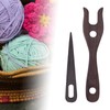 Deevoka 2X Knitting Fork and Eye Needle Kit Weaving Shuttle