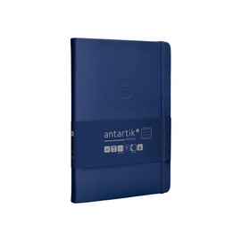 Antartik 100 Sheets 80g FSC Navy Blue A5 Sheet Ruled Notebook with Elastic Band