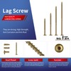 SG TZH #14 x 6 Inch Lag Screws (48Pcs) 2lb.