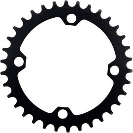 YBEKI Pro-Grade 104BCD Chainring (30-52T) CNC 7075-T6 Aluminum Narrow-Wide MTB/Road Round Oval Bike Chainwheel | Shimano/SRAM 8-11 Speed Compatible | 573MPa Strength (Black Round, 34T)