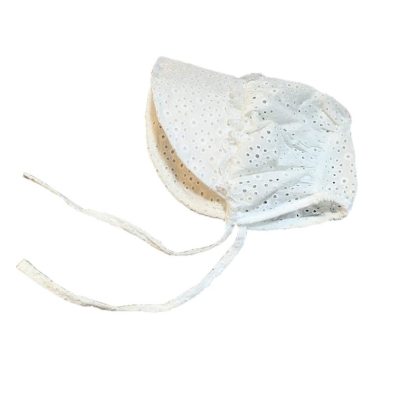 Sombrero de algodón ajustable con ojales para bebé y niña