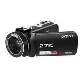 2.7K 24MP Digital Camera 10X Optical Zoom Video Camera Camcorder with 0.39X Wide Angle and Macro Lens