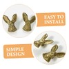 Operitacx 2pcs Cabinet Door Knobs Rabbit Head Handles for Kitchen