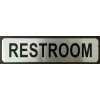 BUILDINGSINGS.COM RESTROOM SIGN (BRUSHED ALUMINUM 2X8-HEAVY DUTY !!! )-The Mont-REF24-102