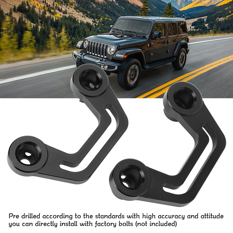 Pair A Pillar Windshield Light Mounting Bracket Replacement for Jeep