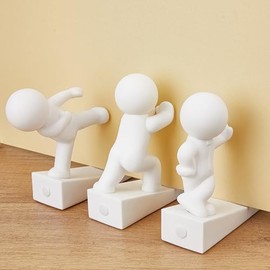 Lindo tope de puerta, 3 piezas, cuña decorativa para puerta para el hogar y la oficina, tope de puerta decorativo (patentado)