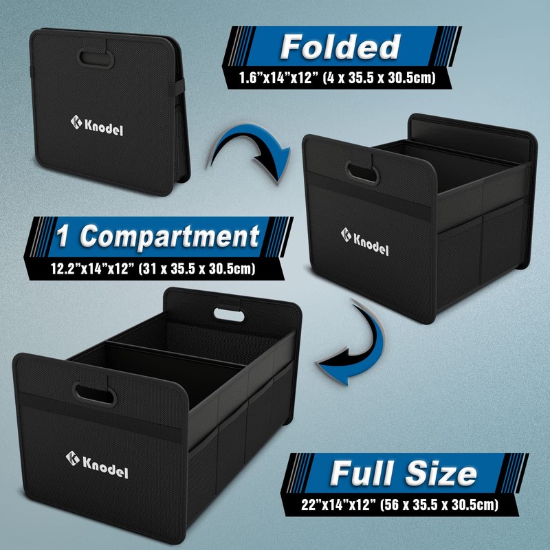 K KNODEL Car Trunk Organizer, Foldable Organizer for Car, Automotive