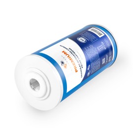 Aquaboon Premium 5 Micron 10" x 4.5" Granular Activated Carbon Water Filter Cartridge - Whole House Water Filter Replacement - GAC Water Filters Cartridges Compatible with GE FXHTC, WRC25HD, 12-Pack