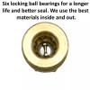 Foster Solid Brass Quick Coupler Air Hose Connector Fittings 1/4