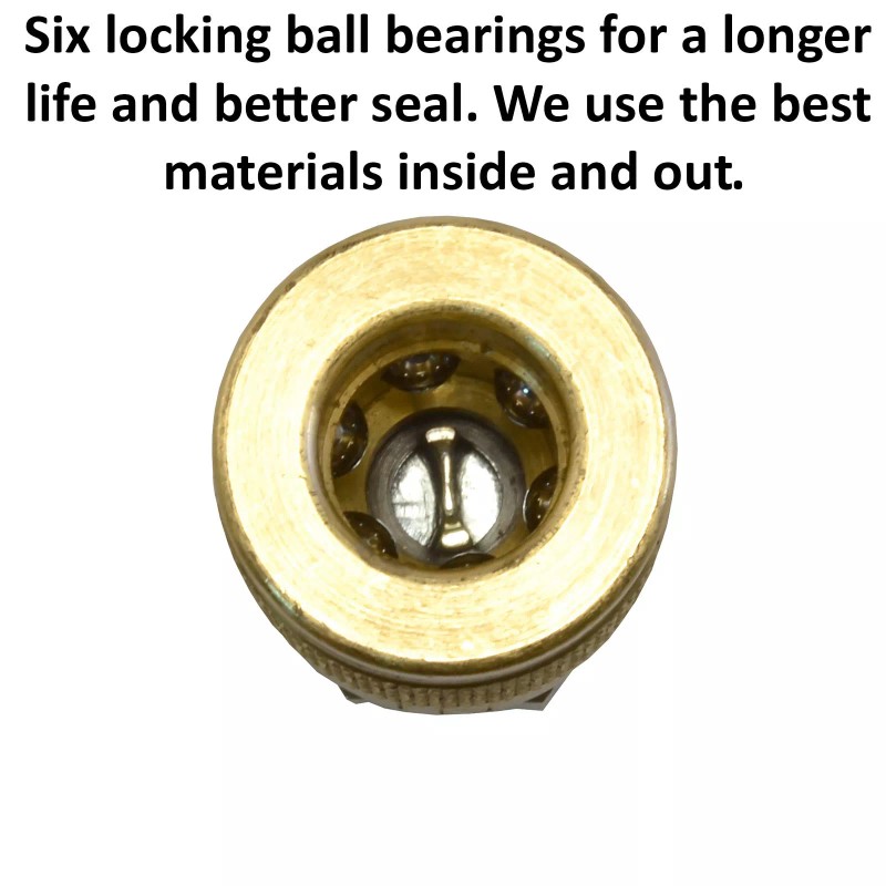 Foster Solid Brass Quick Coupler Air Hose Connector Fittings 1/4