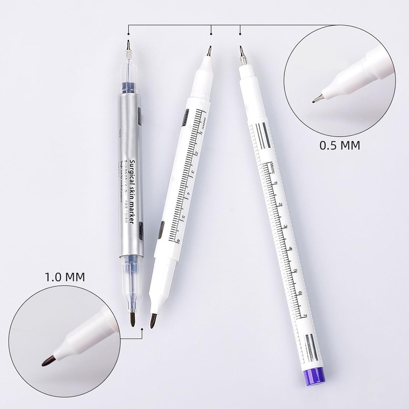 10 Uds. Rotulador De Cejas De Doble Punta Microblading Con