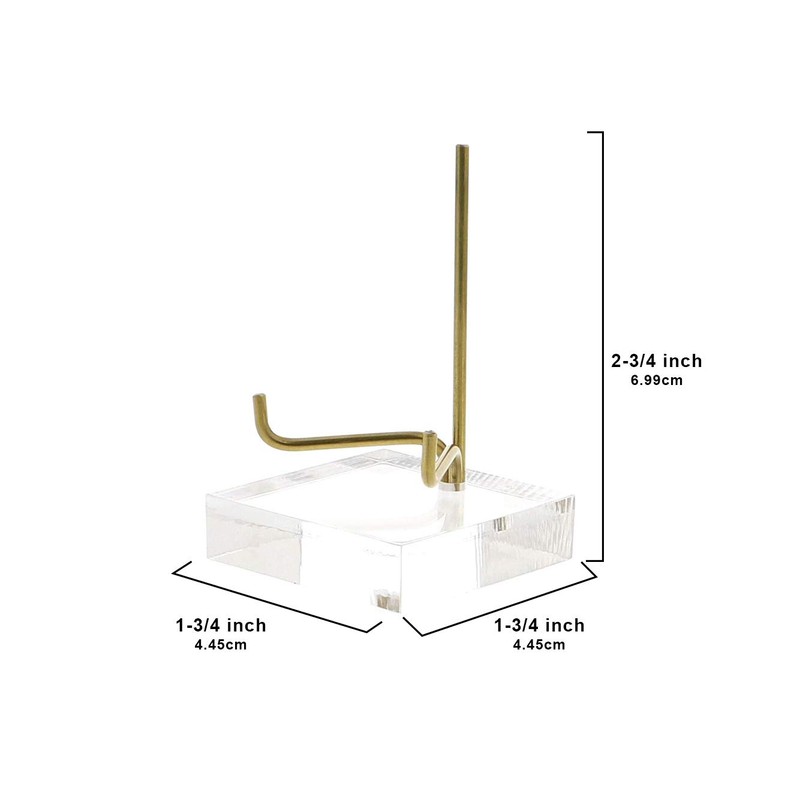 OnFireGuy 2-3/4" Acrylic Base Display Stand Easel With Adjustable Metal