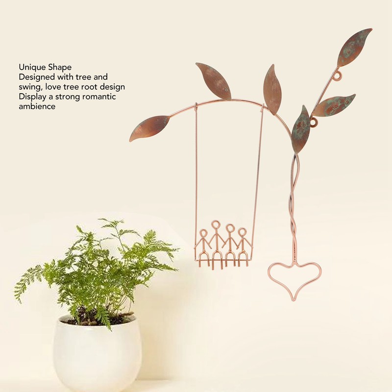 Wall Swing Sculpture Metal Romantic Stress Relief Handcrafted Wall Art