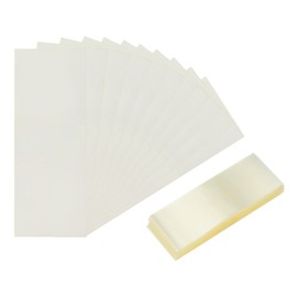 QUARKZMAN Pack of 200 shrink tapes, 66 x 25 mm, PVC, clear, perforated shrink tapes, shrink wrap bands for bottles, glasses, closure for drip bottles, test tube bottles