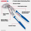 LENOX TOOLS LXHT90550 Quick-Adjust 8" V-Jaw Plier