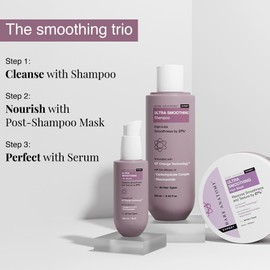 Ultra Smoothing Hair Mask Deep Conditioning with Carbohydrate Complex and Niacinamide for Dry Frizzy Hair Sulfate and Paraben Free 250g