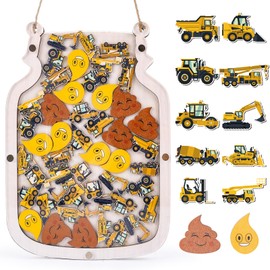 102 Construction Reward Jar for Toddlers, Reward Chart for Kids, Reward System Behavior Chart for Kids 8.8" X 12" Incentive Chart for Boys Girls Classroom Students Kids Behavior Management Tools