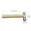 Mini Wooden Handle Round Head Hand Hammer,3 PCS Reinforced Ball
