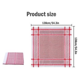 Kellegour Men's Hijab Headscarf, Islam Hijab, Islamic Arabic Head Cap, Saudi Headgear Scarves, Muslim Scarf, Headscarf, Arabic Shemagh Scarf for Men, Men, Boys, red