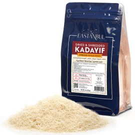 Eastanbul Dried & Chopped Kataifi Shredded Fillo Dough, Kurutulmus Kadayif Pastry Dough, Ingredient for The Viral Dubai Pistachio Chocolate Bar, Shredded Phyllo, Kunafa, Knafeh, Katifi, 170g (6oz)
