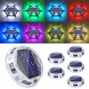 Solar Deck Light Outdoor, 6 Pack 9 Colors in 1