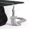 Endea Graduation Single Color Tassel with Silver Date Drop (Silver,