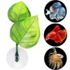 Lystaii 4pcs Betta Fish Leaf Pad with Suction Cup, Betta