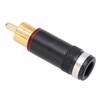 Preffair R1764 RCA Audio Plug 24K Gold Plated Signal Cable