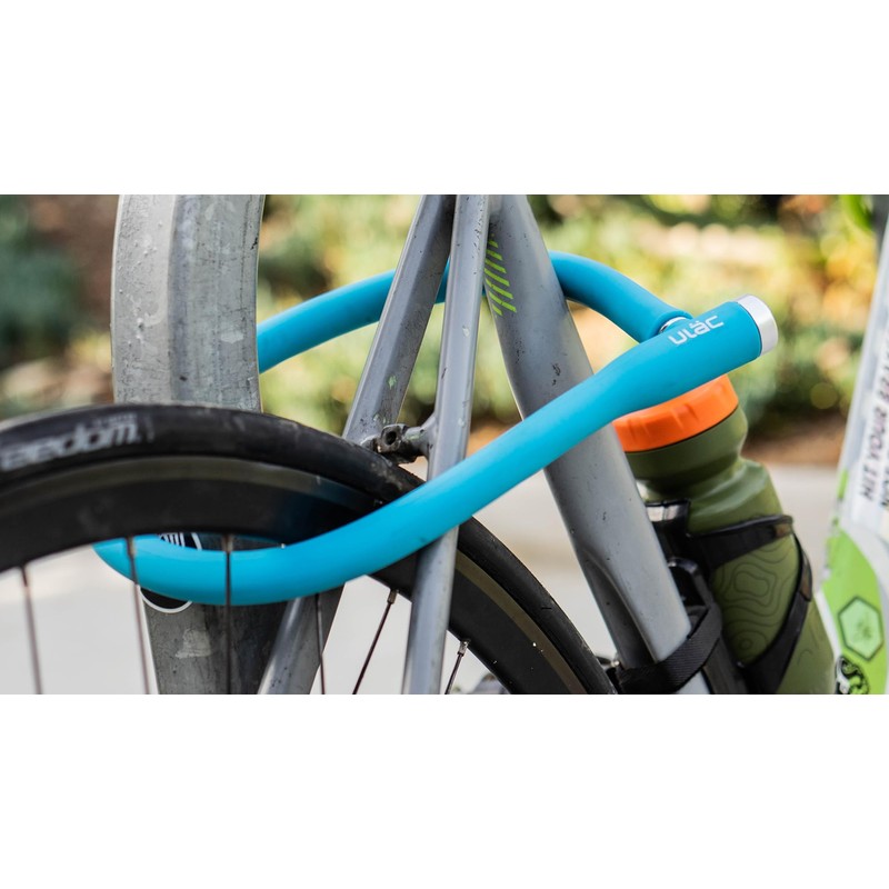 ULAC(ユーラック) BERLIN シリコンカバー自転車用ロック LITE BLUE 21mm×70cm ブルー UL-ST3-03