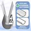 Patelai 50 Pcs Gutter Clips for Bird Spikes Deterrents 1.89