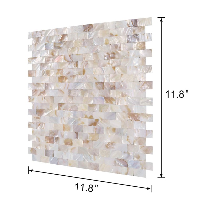 Reovatile 10 - Sheet Pearl Shells Tile Peel and Stick