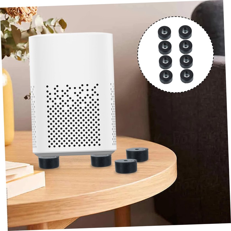 TEHAUX 8Pcs Speaker Spike Pad Durable Rubber Isolation Base for