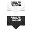 Nervous Shy Dog Bandana Dog Scarf Please Ask Before Petting