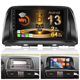 NHOPEEW [2+64G] for Mazda CX5 CX-5 CX 5 2012-2015 Android Radio - 9 inch HD Touchscreen DSP Audio - Wireless Carplay and Android Auto, GPS, WiFi, DSP/EQ, Multiple UI, SWC + AHD Backup Camera