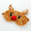 JRINYE Cute Reindeer Plush Sleep Mask Eye Mask Sleeping Mask