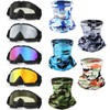 Jecery 10 Pcs Motorcycle Dirt Bike Atv Goggle with Face