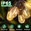 yaojin 33(27+6) ft Solar String Lights Outdoor, Waterproof with USB