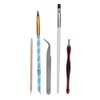 Nail Manicure Set Glitter Powder Nail Tips Brush Nail Art