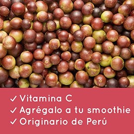RAÍCES DEL HUERTO - Camu Camu orgánico certificada USDA -Alto en vitamina C- Bolsa de 120 g - Fortalece el sistema inmunológico - Ideal para veganos, vegetarianos y atletas