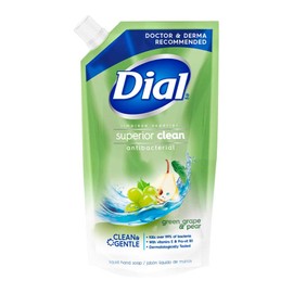 DIAL Repuesto de jabón líquido para manos, Uva & Pera, 450 ml