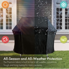 G128 Black Grill Cover | 60 Inch | Hydrophobic Polyester | Gas Grill Cover, Waterproof, UV Resistant, Fits Most Brands of Grills
