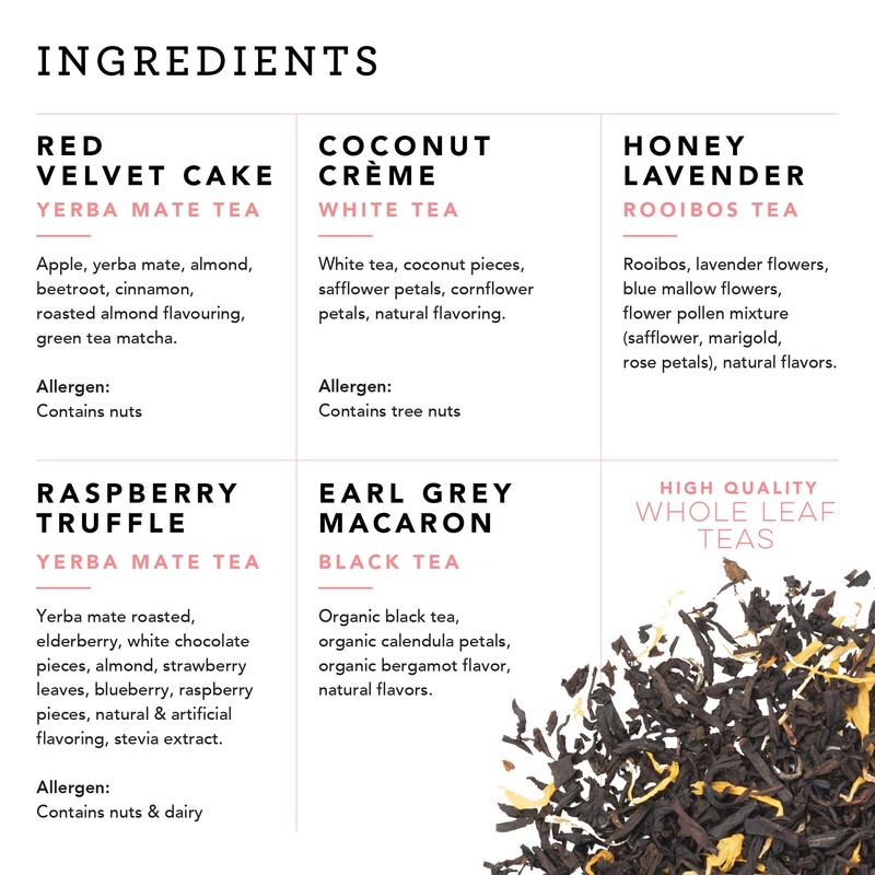 Pinky Up Loose Leaf Tea Sampler Set - Calorie Free