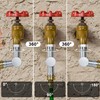 HOOTSUM RV Swivel Connector, Adjustable 180° & 360° Brass Hose