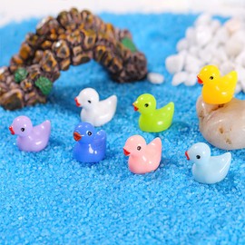 168 Pieces Mini Resin Duck Slime Charms Mini Duckies Micro for Fairy Garden Landscape Aquarium Dollhouse Ornament